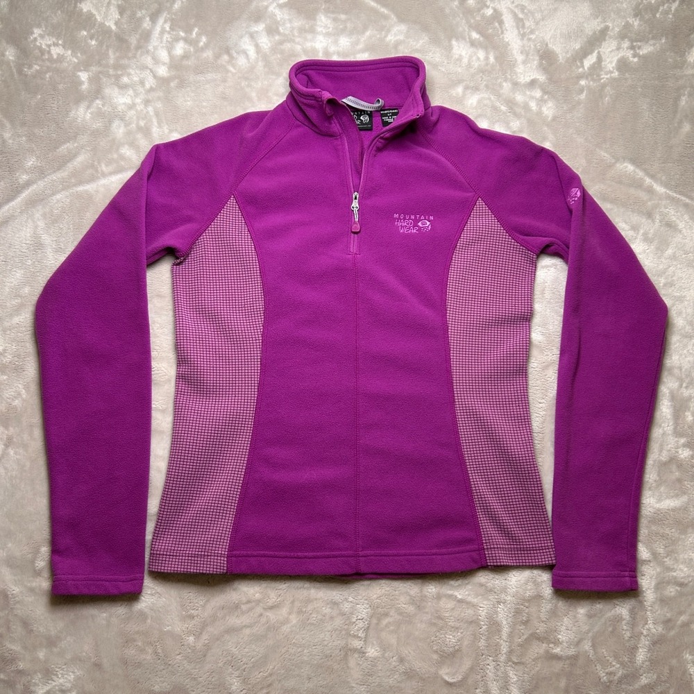 Mountain Hardwear MicroChill Tech Zip-T Womens S Purple Outdoor Activewear